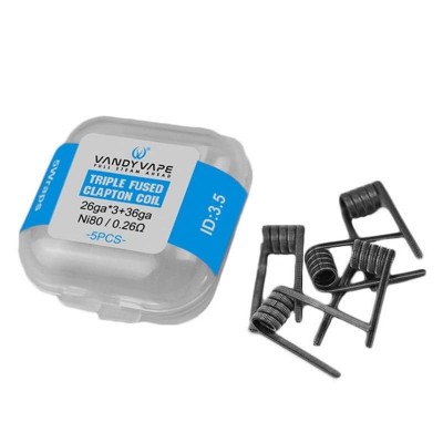 Vandy Vape Triple Fused Clapton Ni80 0.26ohm for Mato Prebuilt Coils